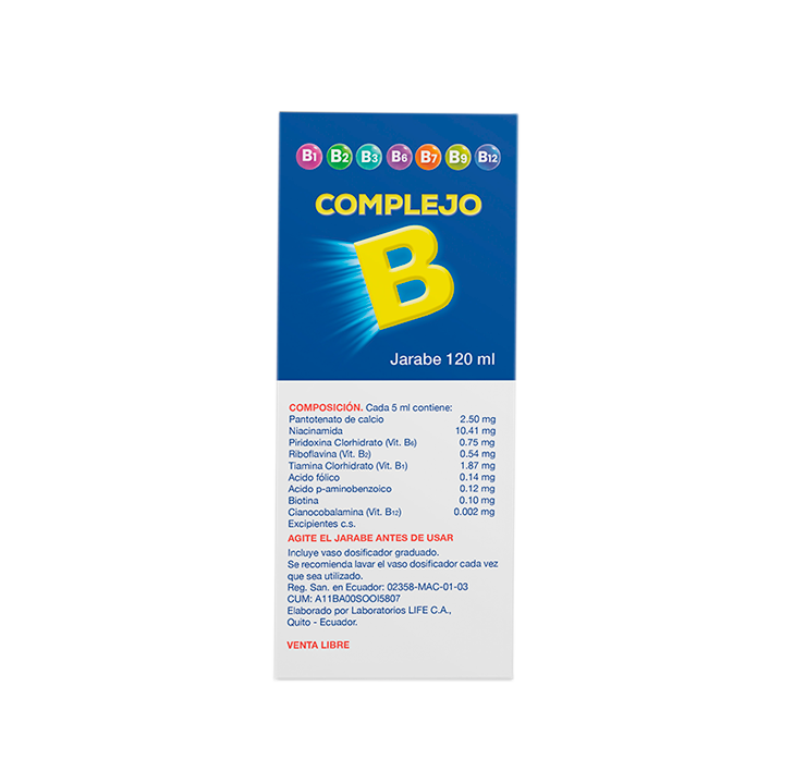COMPLEJO B JBEx120MLLIFE OTC