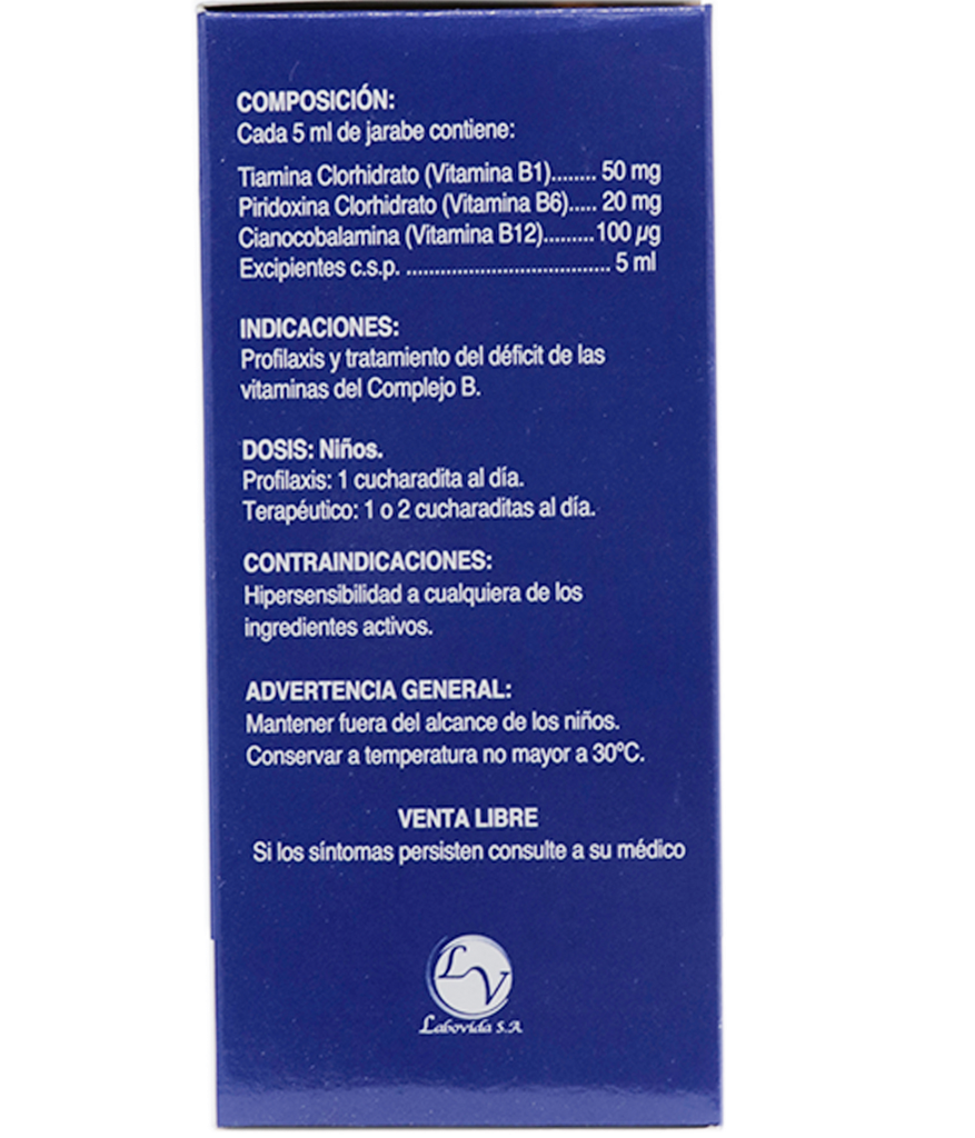 COMPLEJO B JBEx50/20MG/100MCG/5MLx100MLVIDA