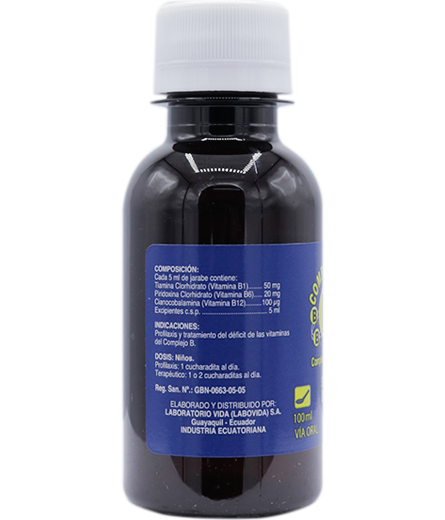 COMPLEJO B JBEx50/20MG/100MCG/5MLx100MLVIDA