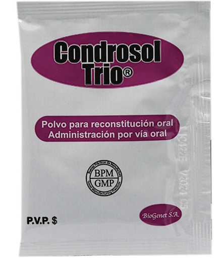 CONDROSOL-TRIO POLVO SOLUCION ORAL 1500/1200MG