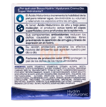 CREMA BASSA HYDRIN HYALURONIC DIAx50GR