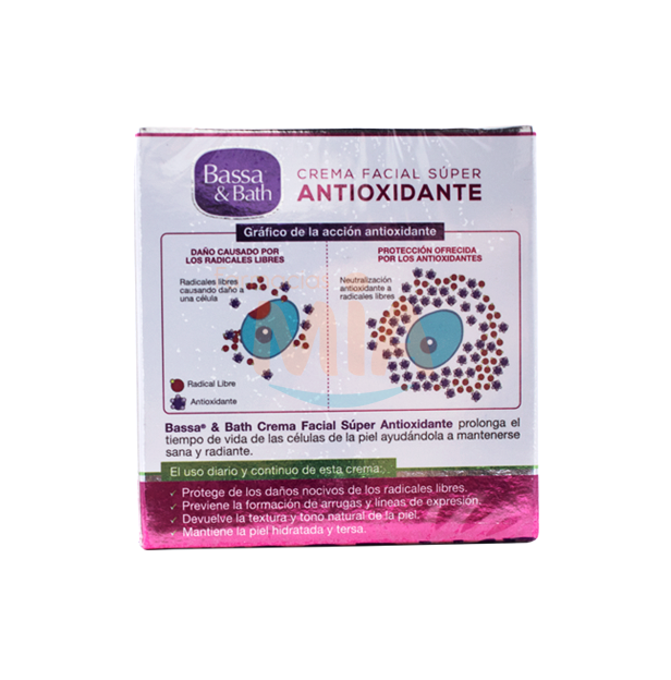CREMA BASSA&BATH ANTIOXIDANTE UVA FACx100GR