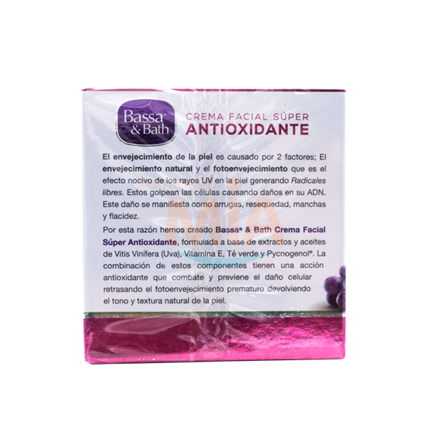 CREMA BASSA&BATH ANTIOXIDANTE UVA FACx100GR