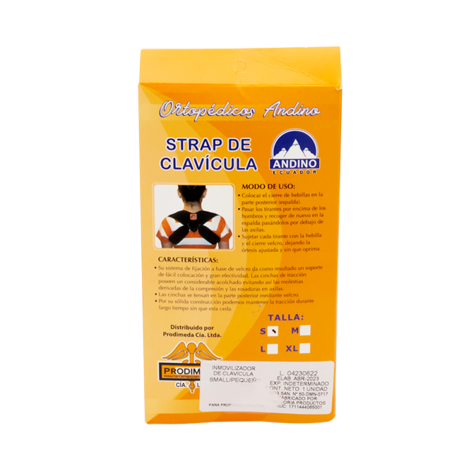 INMOVILIZADOR ANDINO CLAVICULA T-S