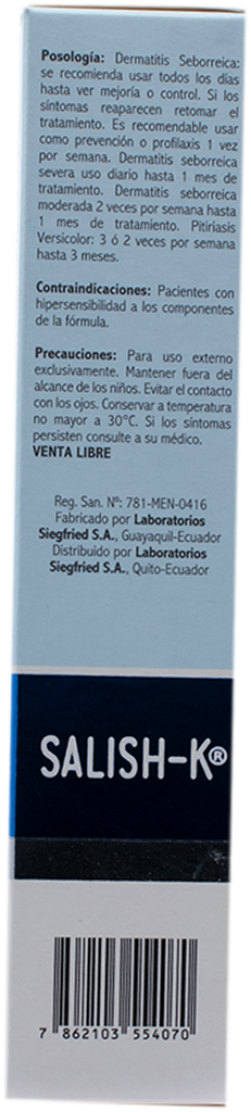 SALISH-K SHAMPx2/2%x120ML