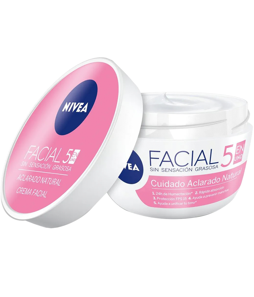 CREMA NIVEA 5EN1 ACLARADO NATURAL FACx100ML