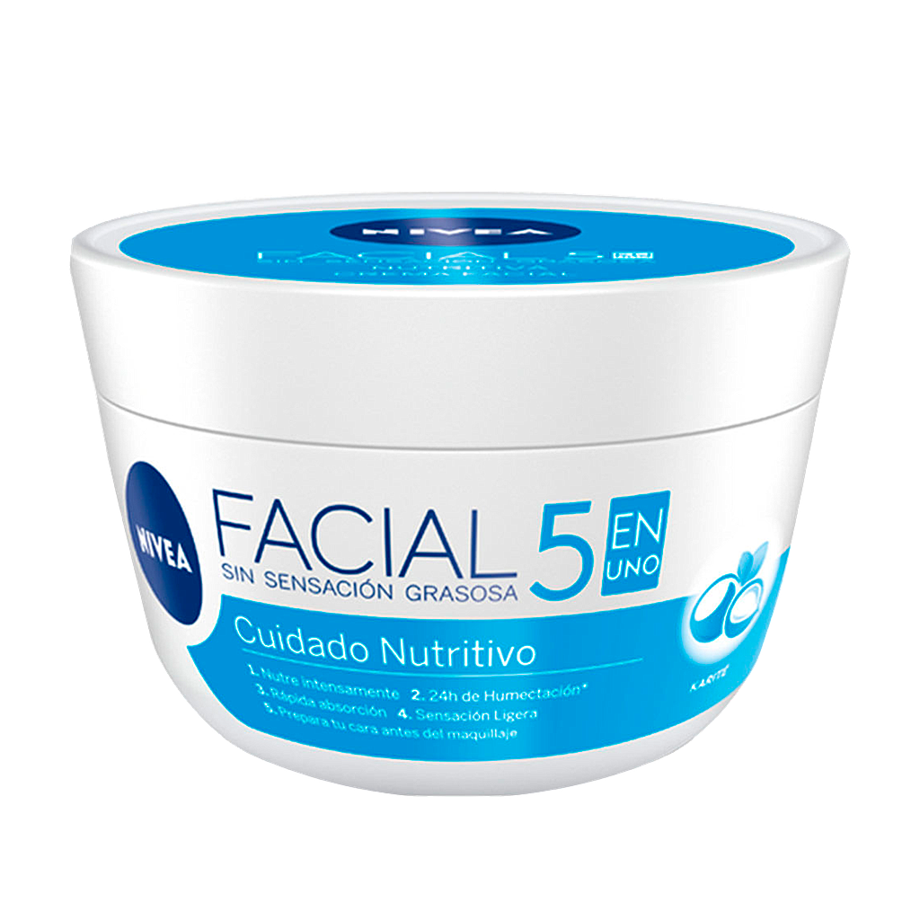 CREMA NIVEA 5EN1 NUTRITIVA KARITE FACx200ML