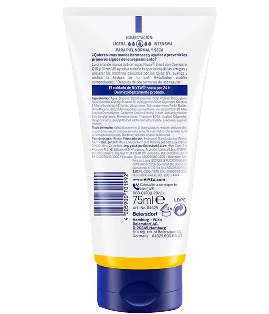 CREMA NIVEA Q10 ANTI-ARRUGAS MANOSx75ML