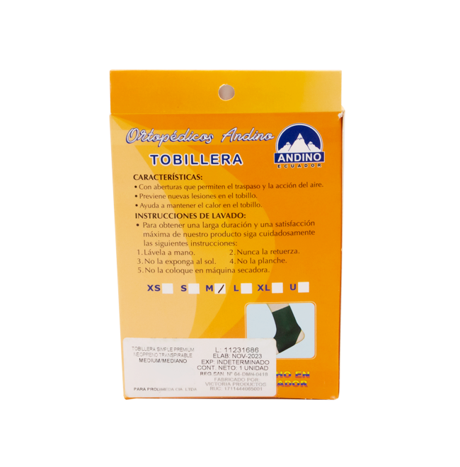 TOBILLERA ANDINO SIMPLE T-M