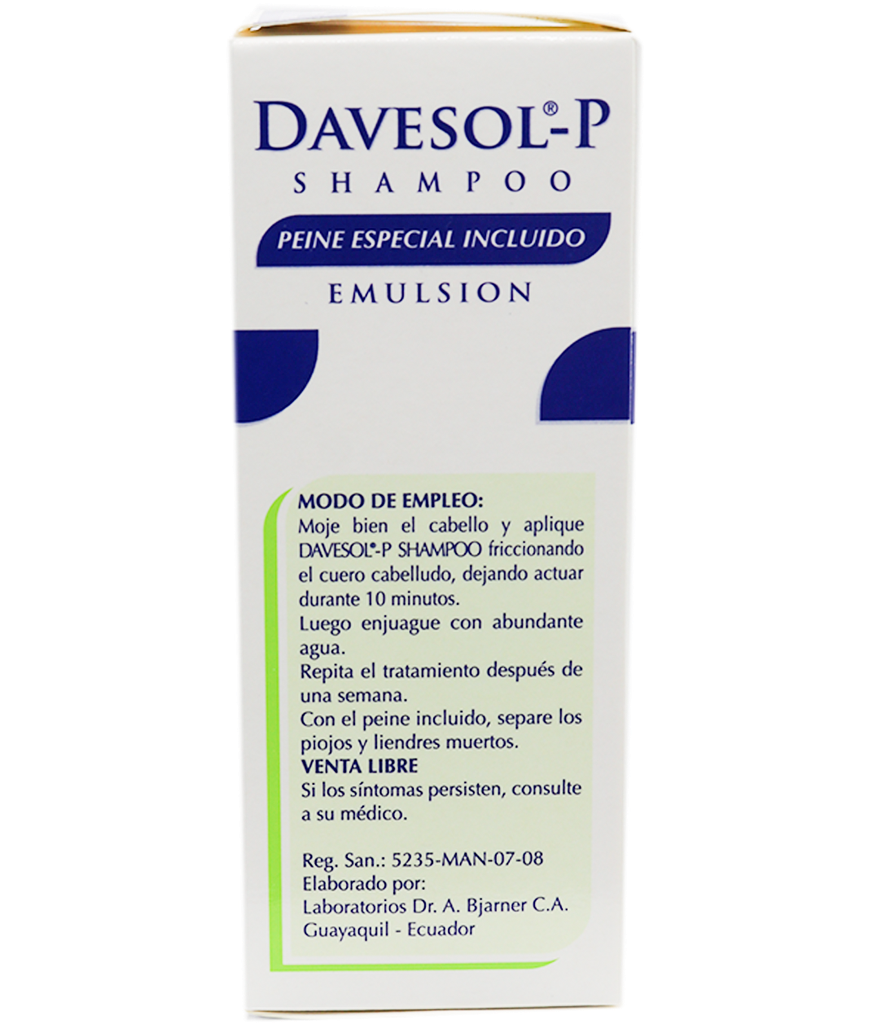 DAVESOL-P SHAMPOO EMUL-TOPx1000MGx60ML