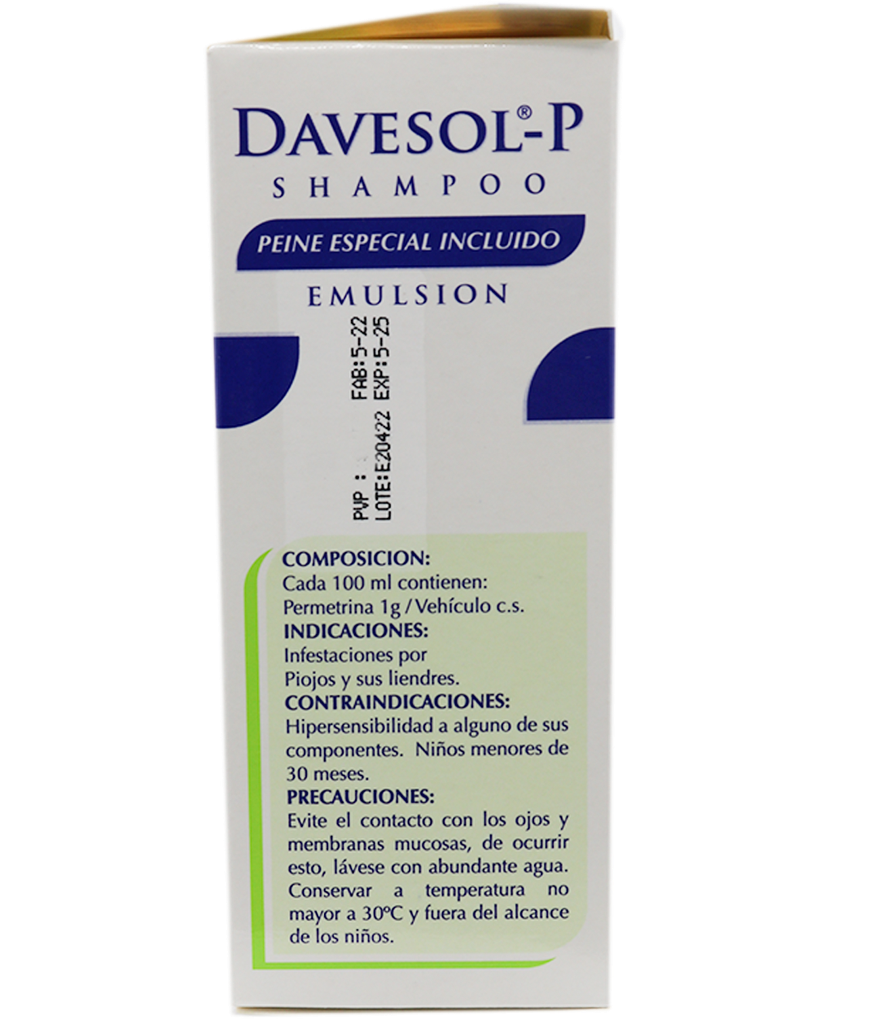 DAVESOL-P SHAMPOO EMUL-TOPx1000MGx60ML