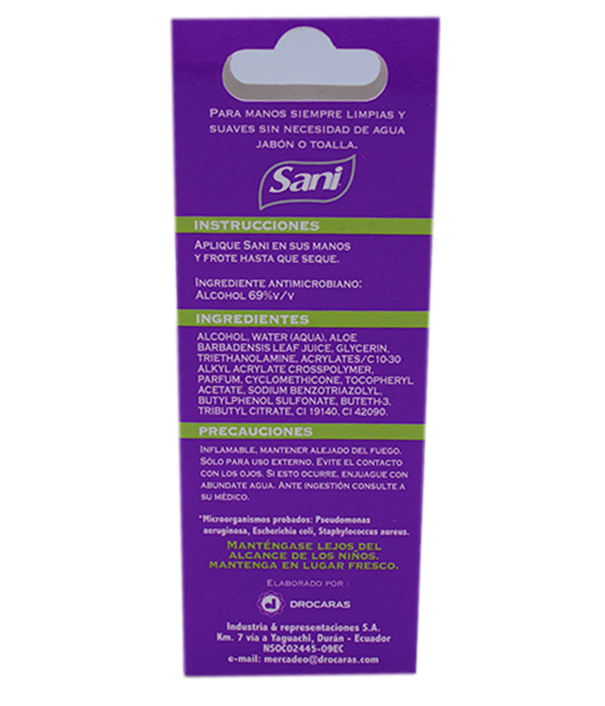 DESINFEC SANI ALOE P-MANOSx75ML