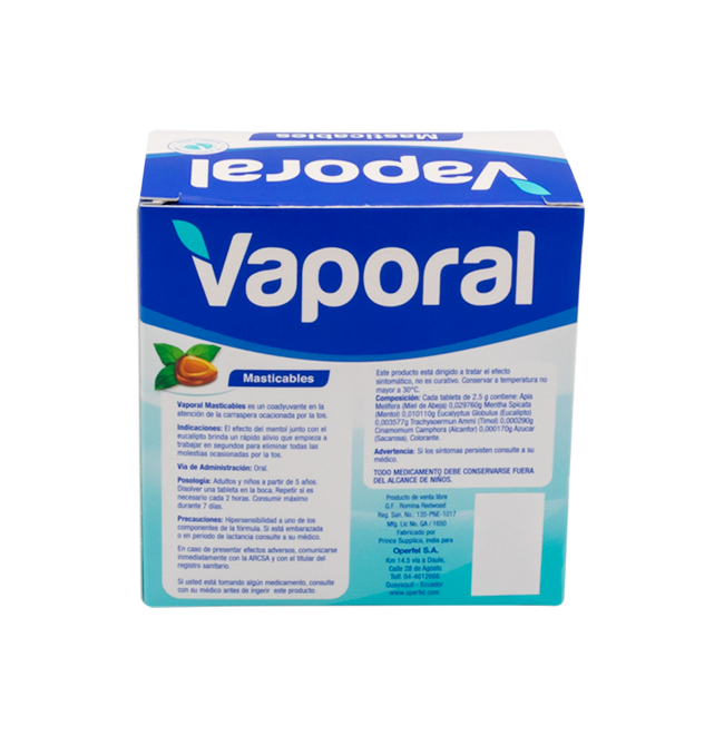 VAPORAL MASTICABLE SOB-TABx2.5GRx4(5)