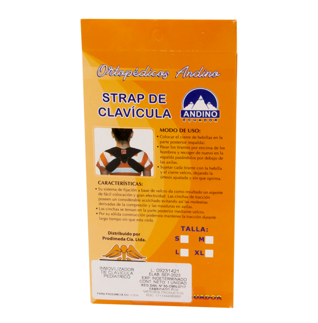 STRAP CLAVICULA ANDINO PEDIATRICO