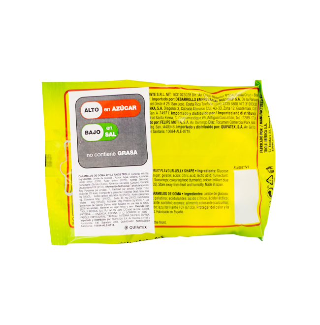 GOMITAS TROLLI APPLE RINGS FDAx50GR
