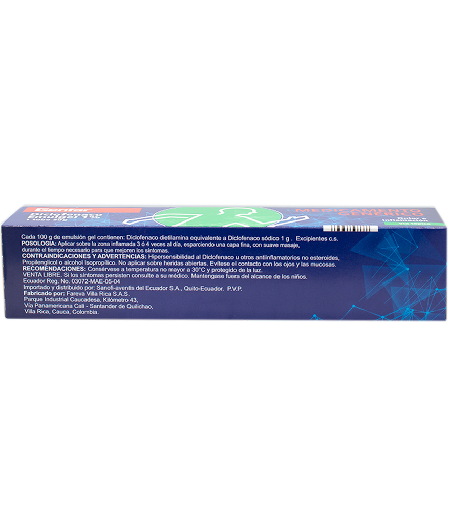 DICLOFENACO EMULGELx1%x50GRLGENF