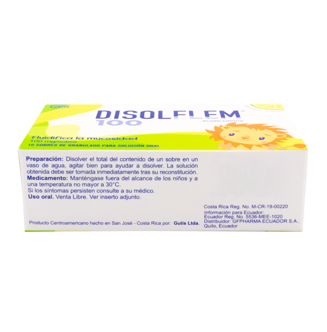 DISOLFLEM GRAN-SOL-ORALx100MGx10