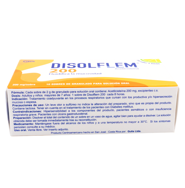 DISOLFLEM GRAN-SOL-ORALx200MGx10