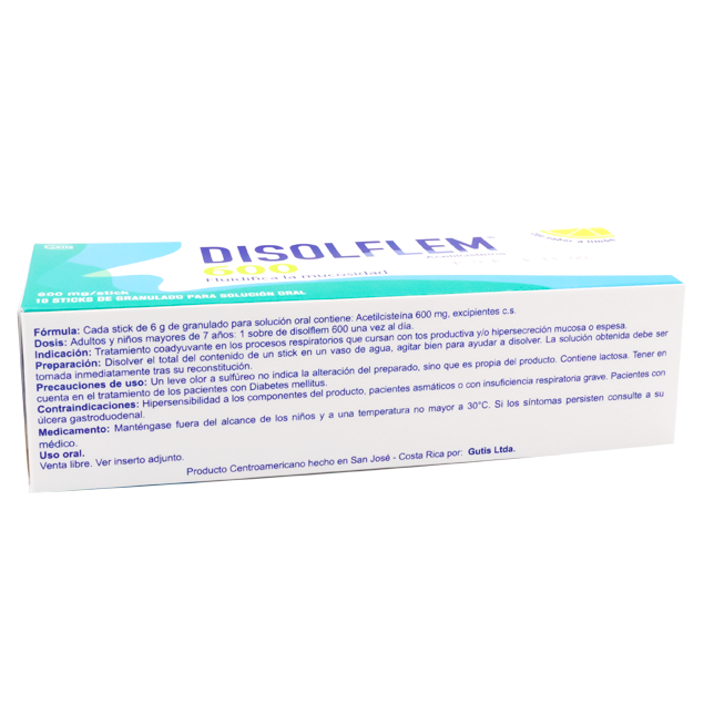 DISOLFLEM GRAN-SOL-ORALx600MGx10