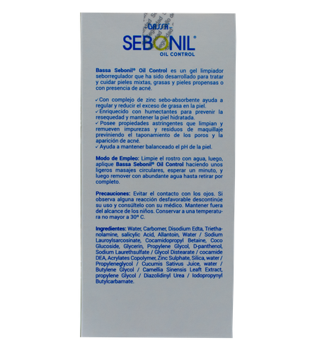 GEL BASSA SEBONIL LIMPIADOR FACx200ML 