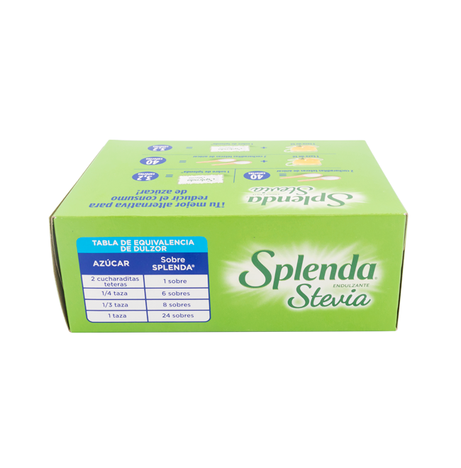 ENDULZ SPLENDA STEVIA SOBx0.80GRx100
