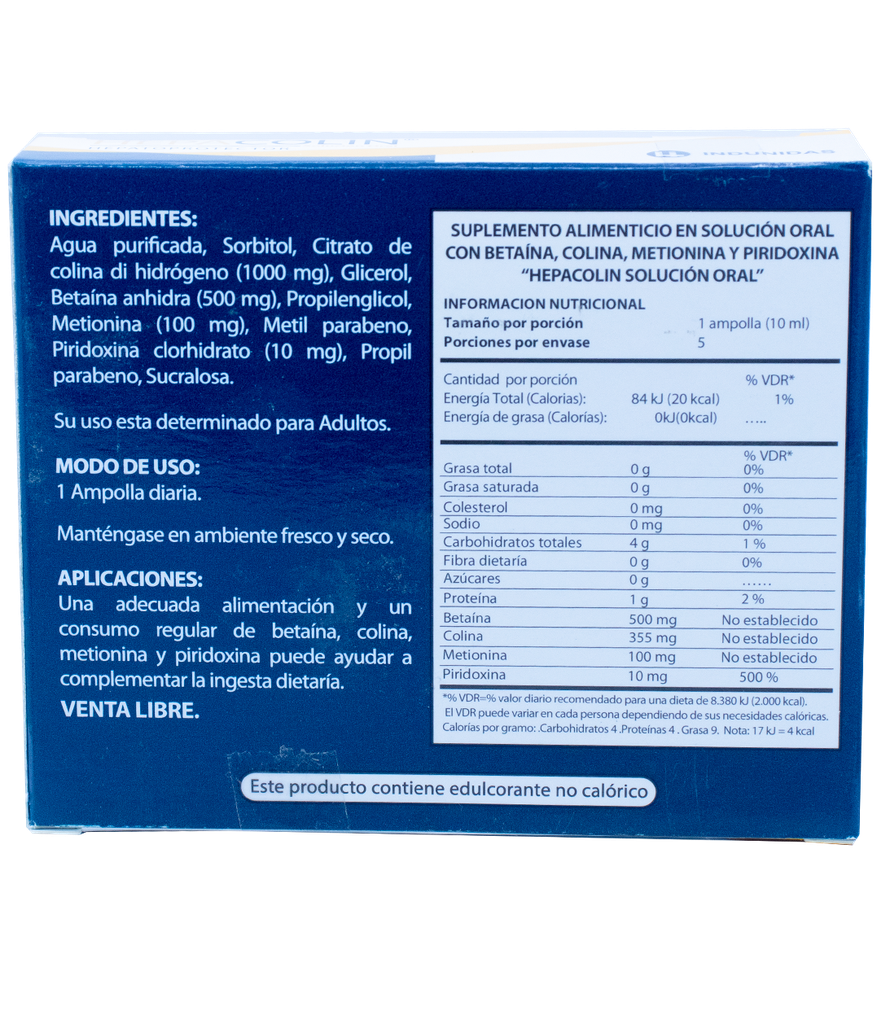 HEPACOLIN SOL-ORALx1000/100/500/10MG/10MLx5
