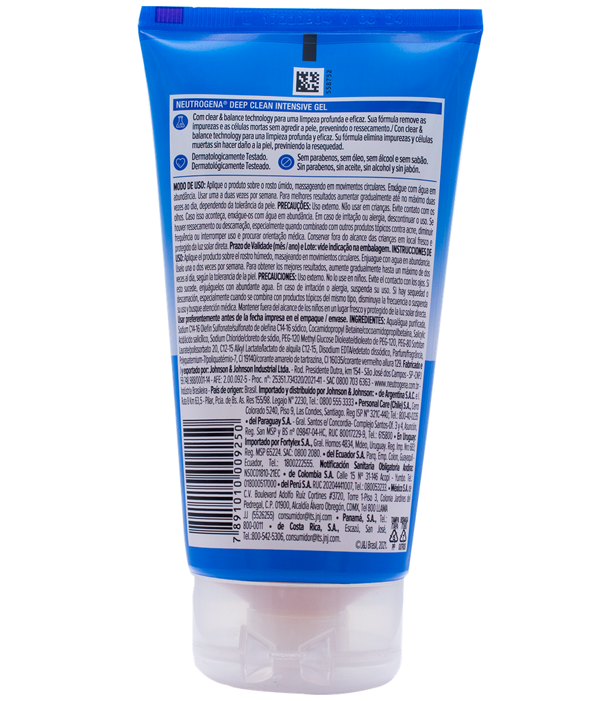 GEL NEUTROGENA DEEP CLEAN FACx150ML