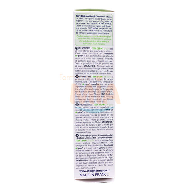 GEL TEEN DERM ALPHA PUREx30ML