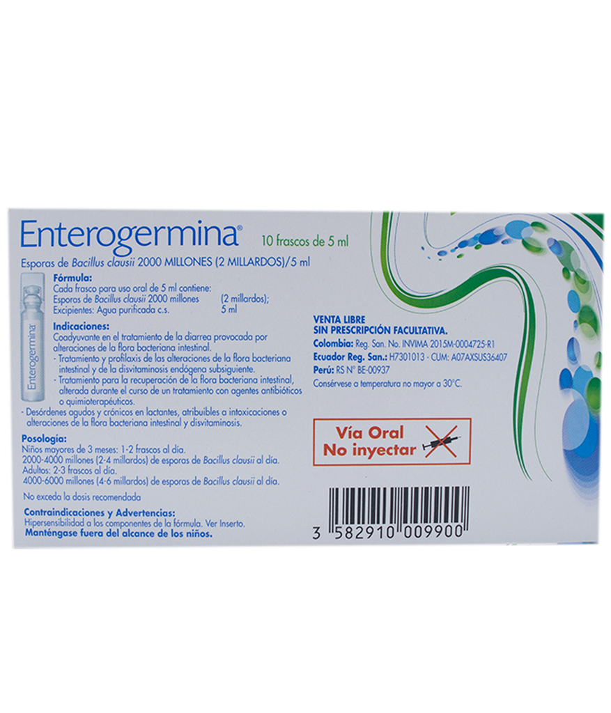 ENTEROGERMINA SUS-ORALx2MILL/5MLx10