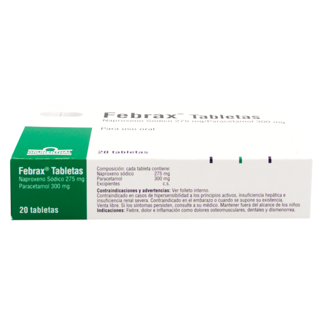 FEBRAX TABx275MG/300MGx20