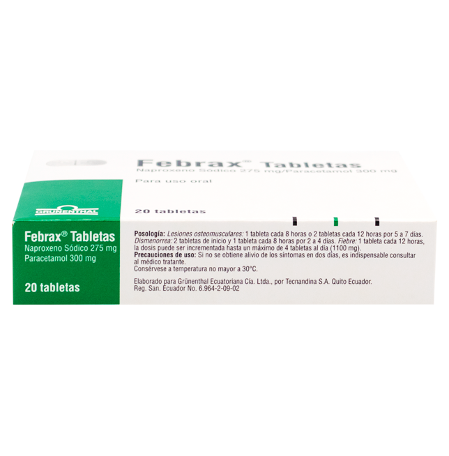 FEBRAX TABx275MG/300MGx20
