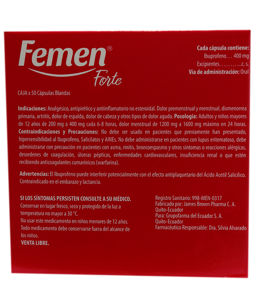 FEMEN FORTE CAP-BLANx400MGx50