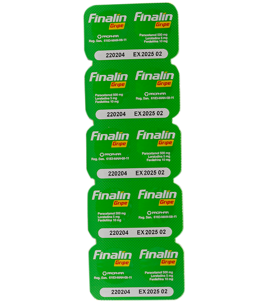 FINALIN GRIPE GRAx500/10/5MGx50