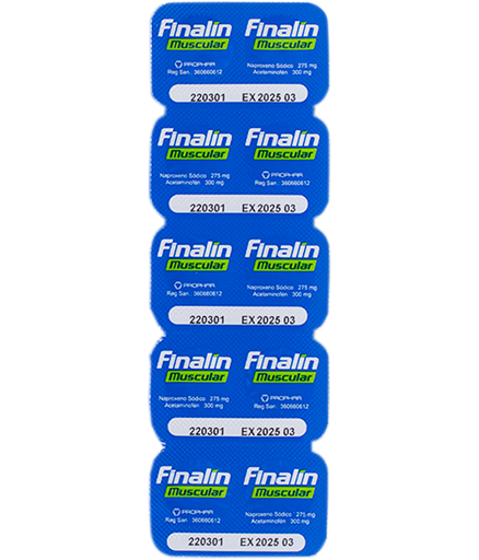 FINALIN MUSCULAR TABLETA RECUBIERTA 300/275MG