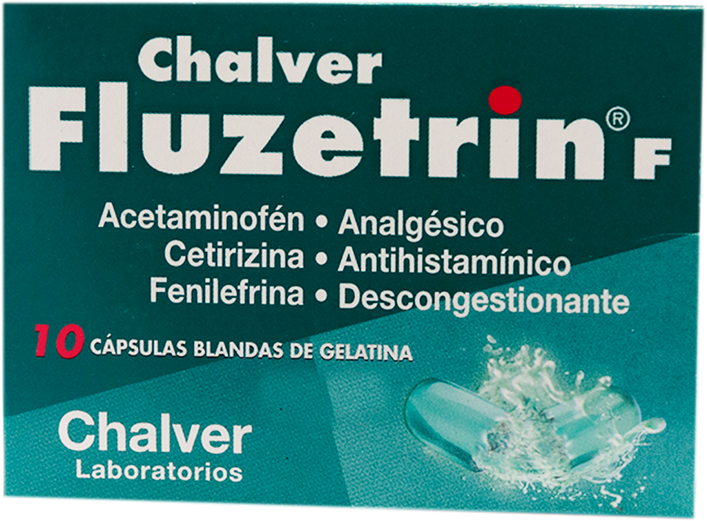 FLUZETRIN F CAP-BLANx500/10/5MGx10