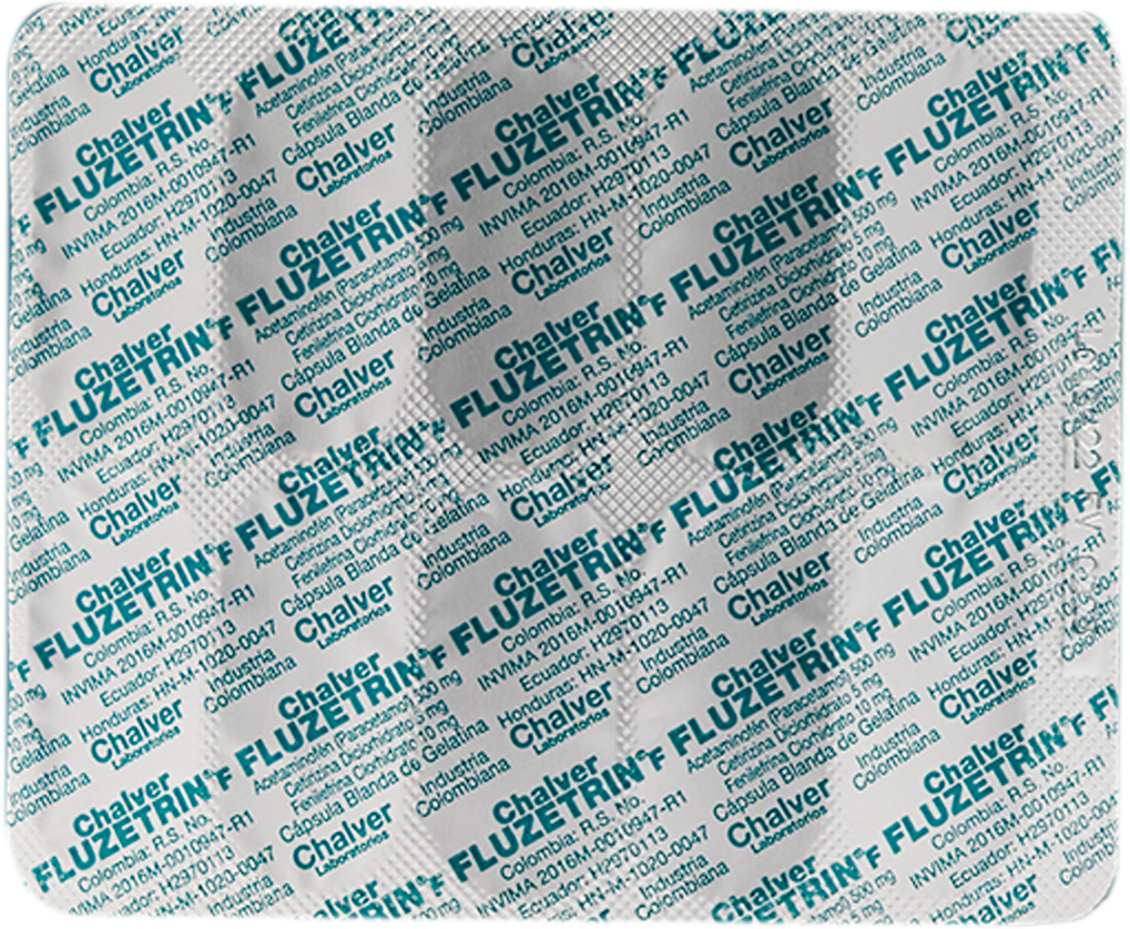 FLUZETRIN F CAP-BLANx500/10/5MGx10