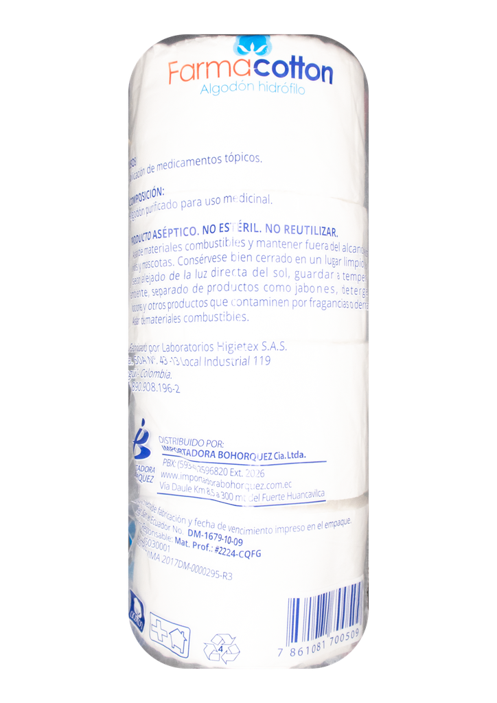 ALGODON HIDROFILO FARMACOTTON FDAx500GR