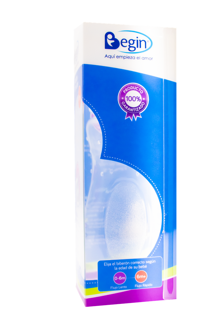 BIBERON BEGIN EXTRA GRIP B/ES S-AGAR 6+Mx9ONZ