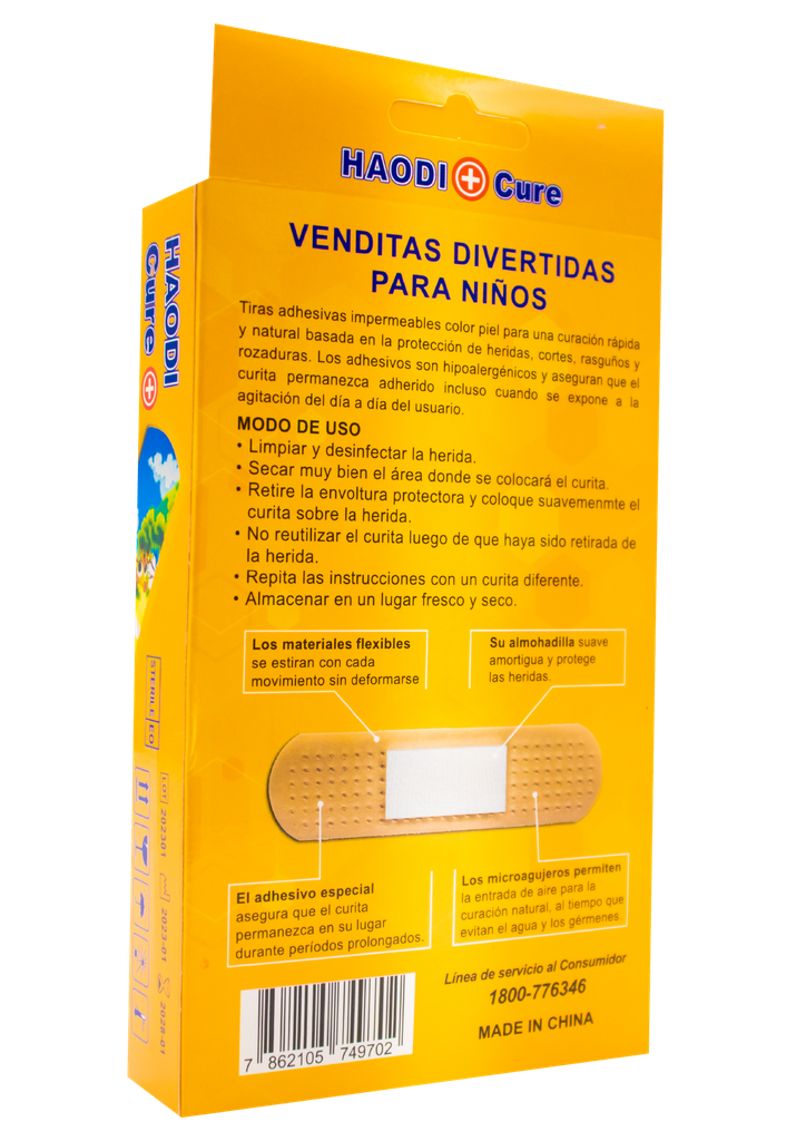 CURITA HAODI CURE DIVERTIDAS PARA NIÑOSx100