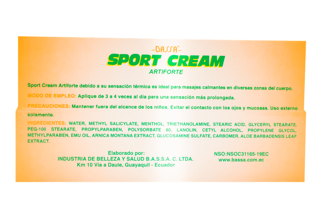 CREMA BASSA SPORT CREAM ARTRIFORTEx30GR