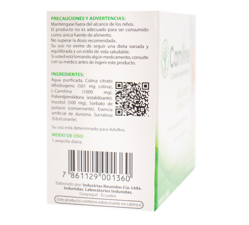 CARNILINE SOLUCION ORAL 501/1000/500MG/10ML