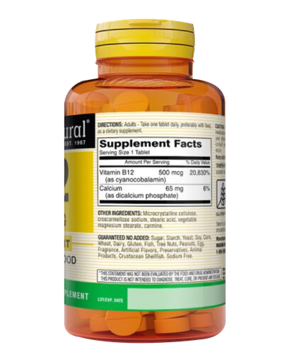 VITAMIN B-12 TABLETA 500MG