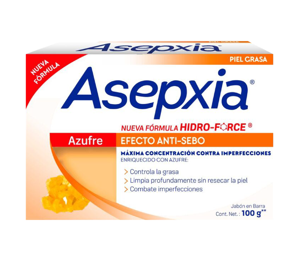 JABON ASEPXIA AZUFRE A-SEBO BARRAx100GR