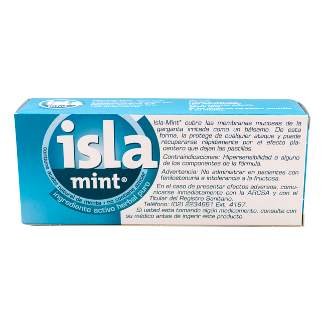ISLA MINT PASTx100MG/50MCGx50