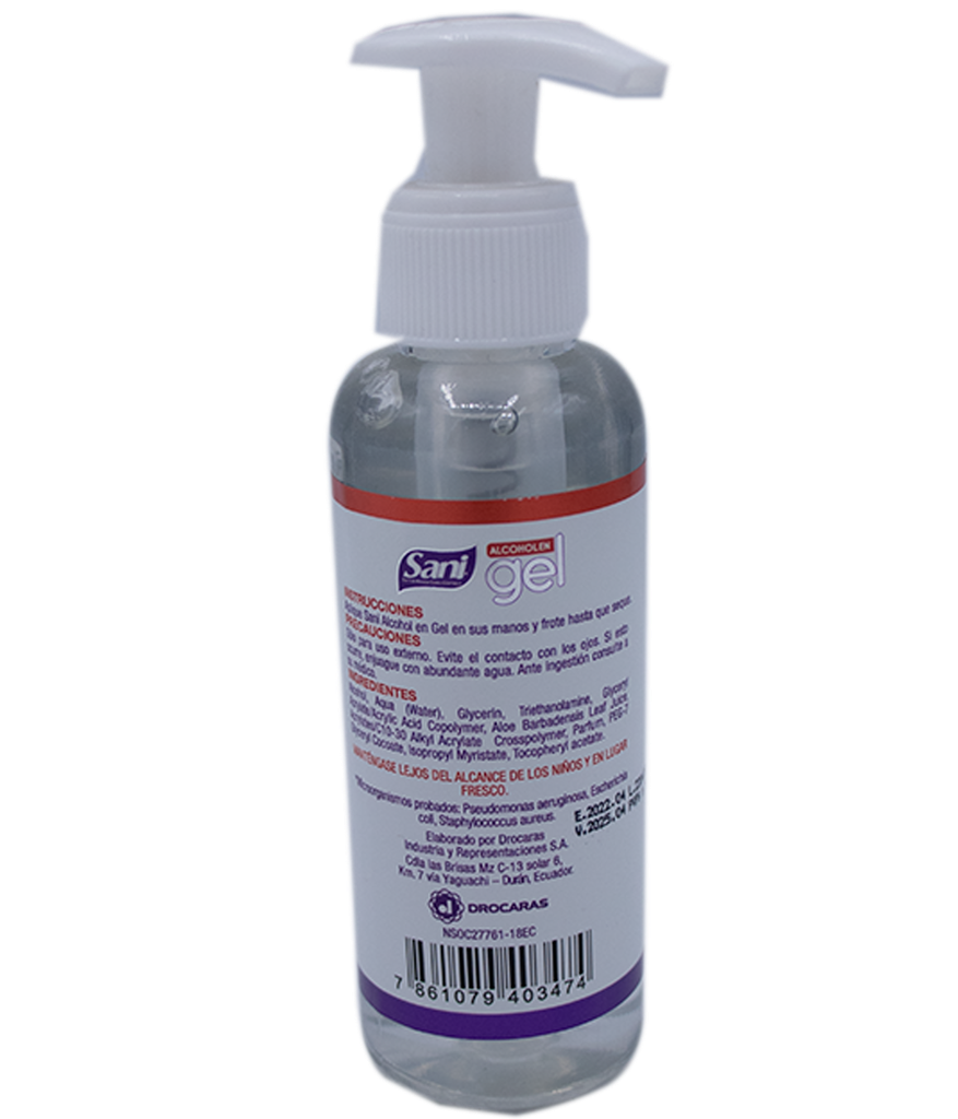 ALCOHOL GEL SANI ANTIB P-MANOSx120ML