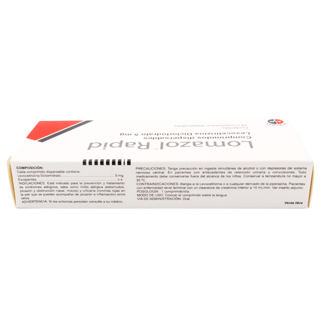 LOMAZOL RAPID COM-DISx5MGx14