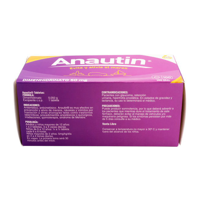 ANAUTIN TABx50MGx100