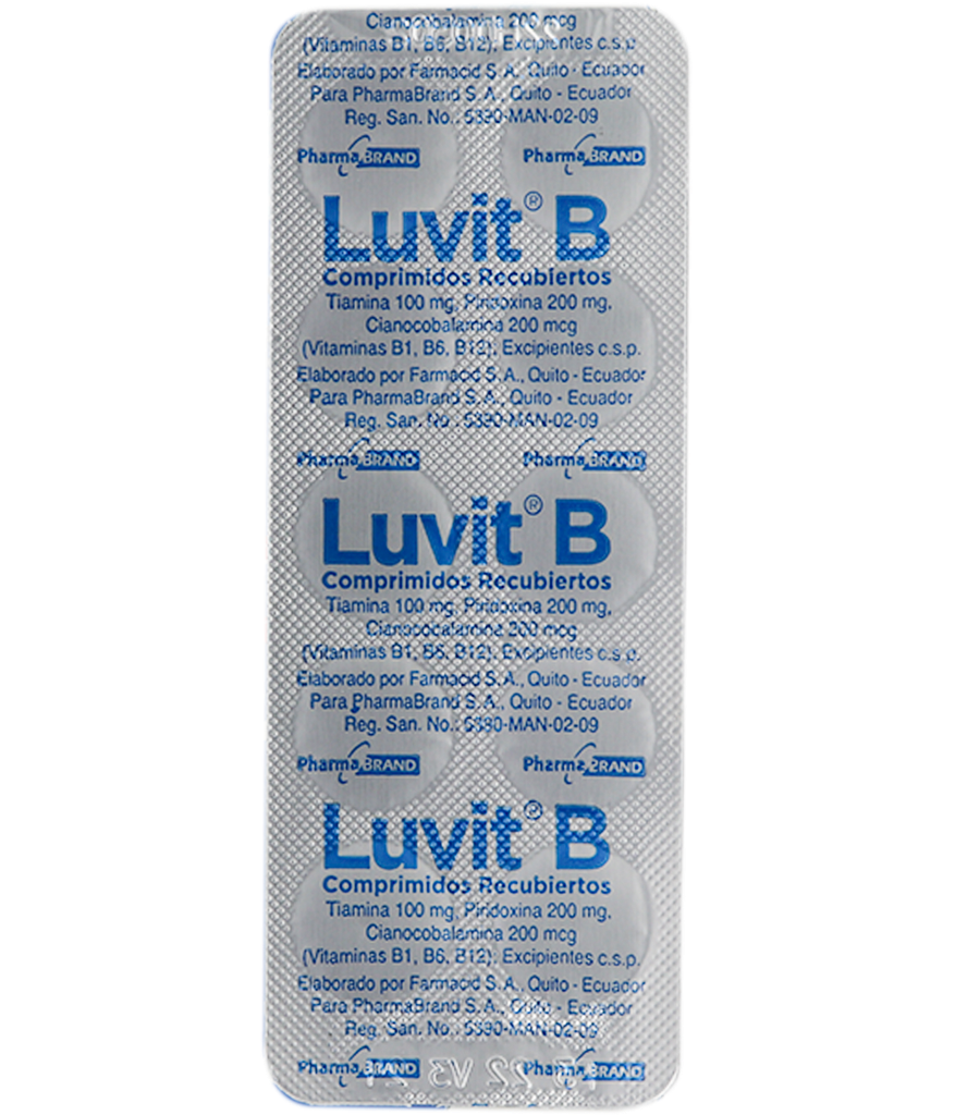 LUVIT B COM-RECx100/200MG/200MCGx20