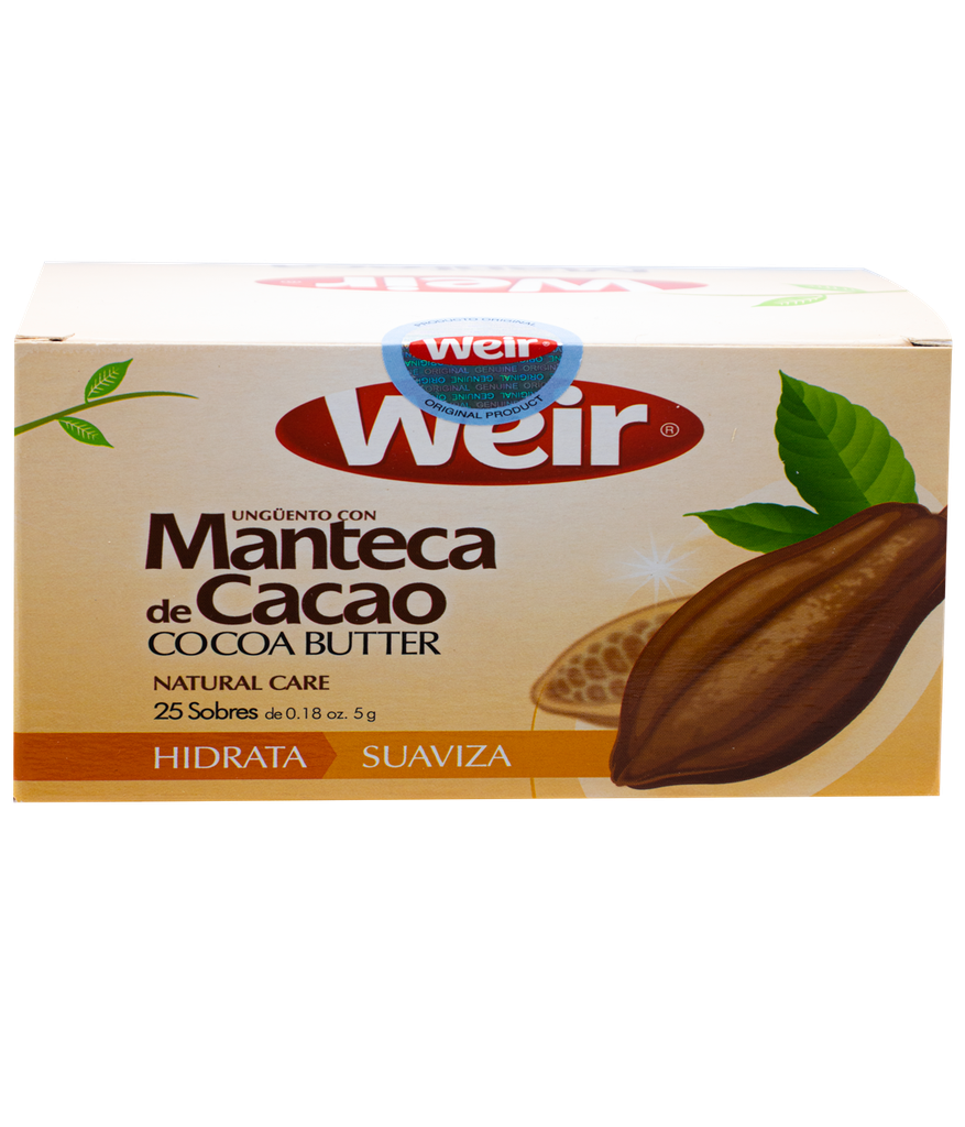 MANTECA CACAO WEIR SOBx5GRx25