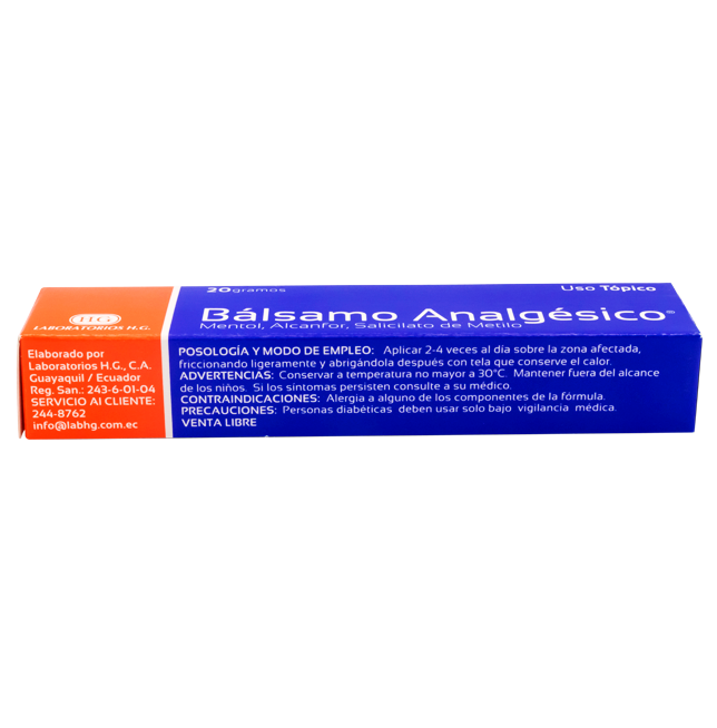 BALSAMO ANALGESICO UNGx2.4/17/24%x20GR